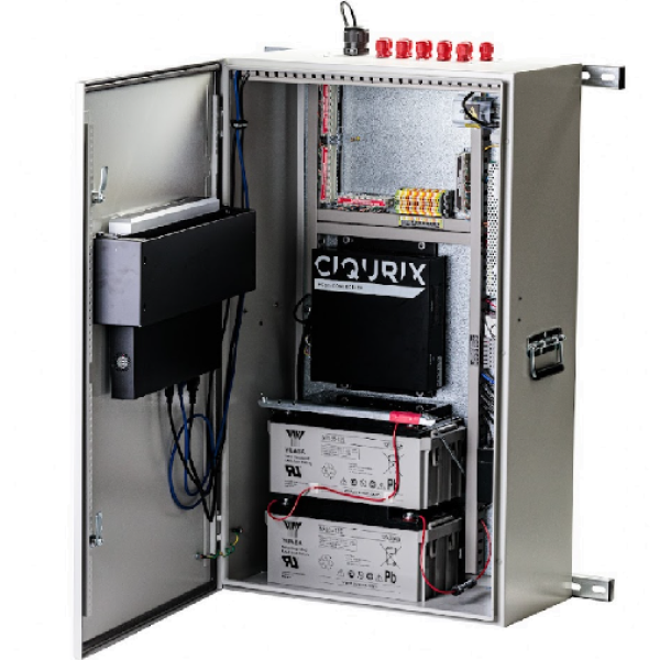 a small metal box with a battery inside of it